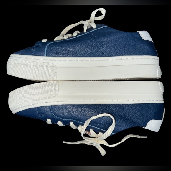 LADIES SOLUDOS NAVY BLUE SNEAKERS - Picture 3 of 9
